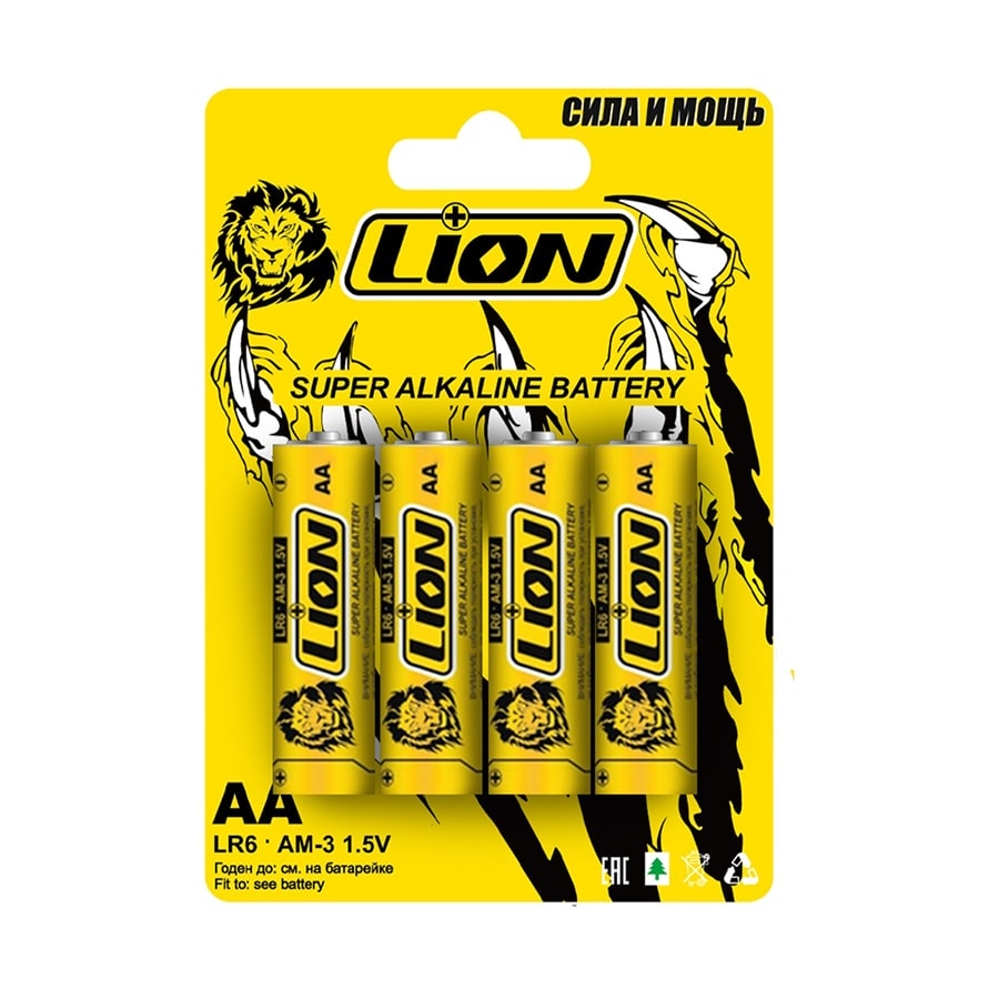 Батарейка AA LION 4 шт.